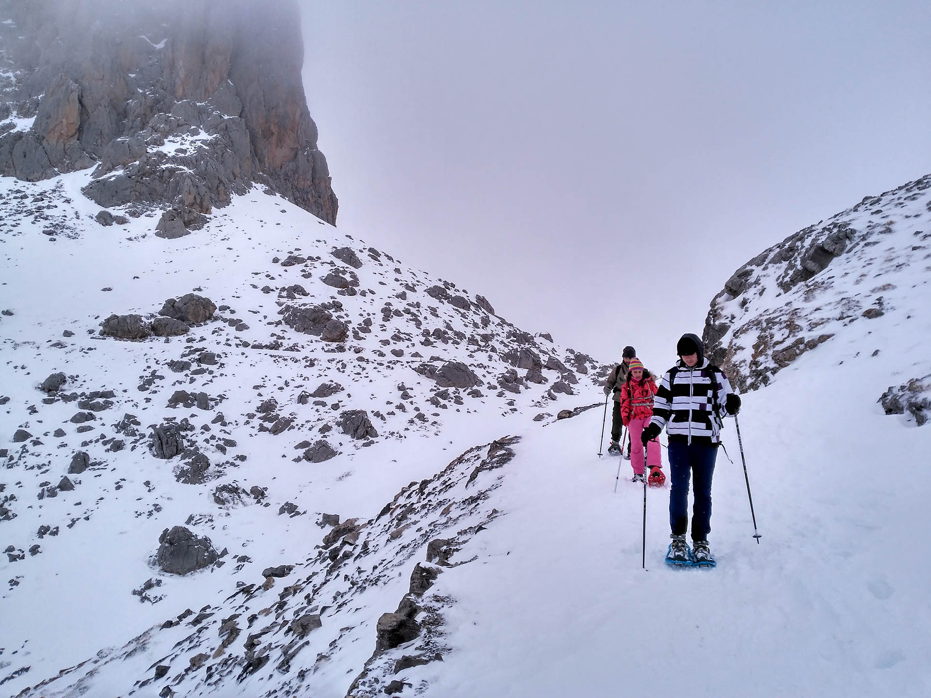 Raquetas de nieve - Lagos de Covadonga - Frontera Verde Aventura